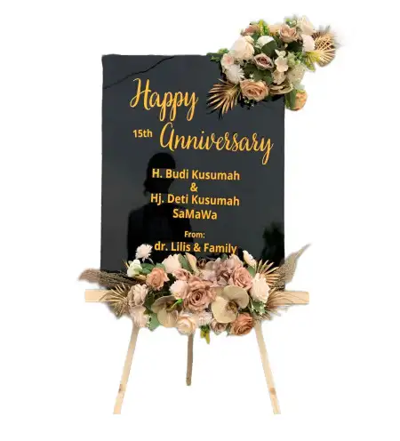 Papan Bunga Akrilik Bubuk