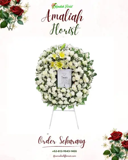 Krans Bunga Duka Bubuk