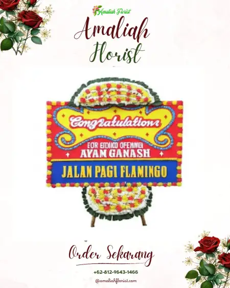 Sewa Papan Bunga Bubuk